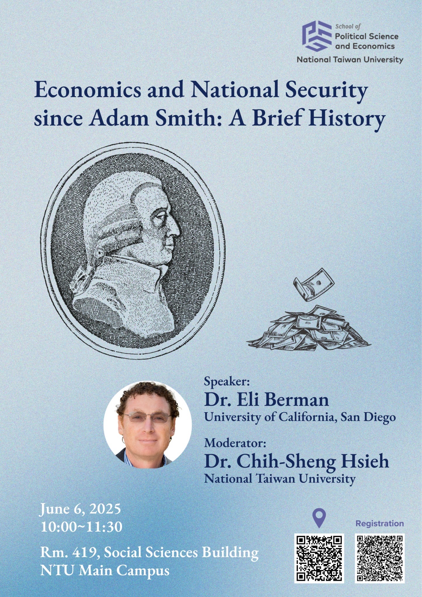 【活動資訊】2025.06.06 Economic and National Security since Adam Smith: A Brief History