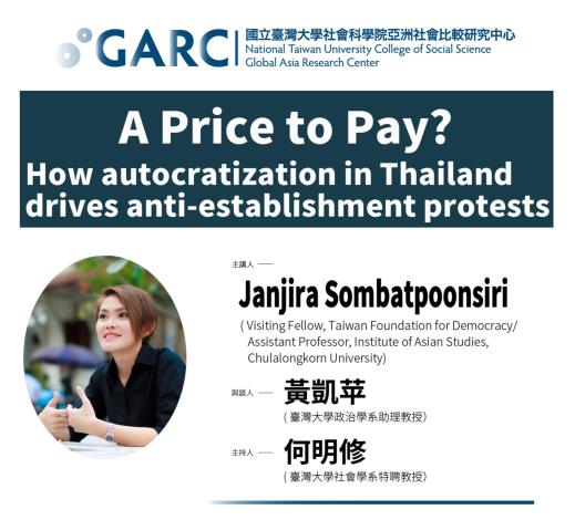 1091103-A Price to Pay? How autocratization in Thailand drives anti-establishment protests
